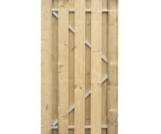 Grenen deur, stalen frame universeel 180x100cm