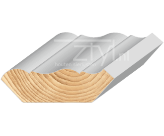 Kooflijst 27x95mm 480cm
