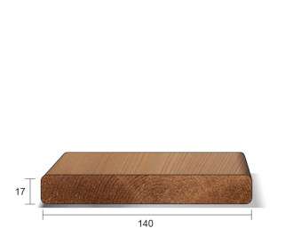 Thermowood 17x140mm plank