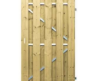 Vuren deur stalen frame universeel 195x100cm
