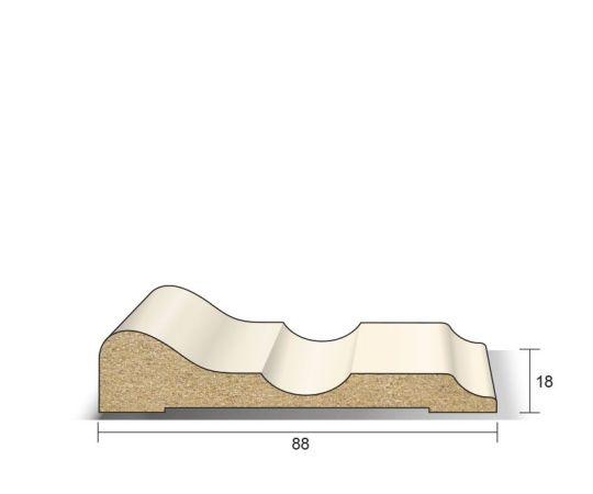 Chambrant 18x88x488cm MDF V313